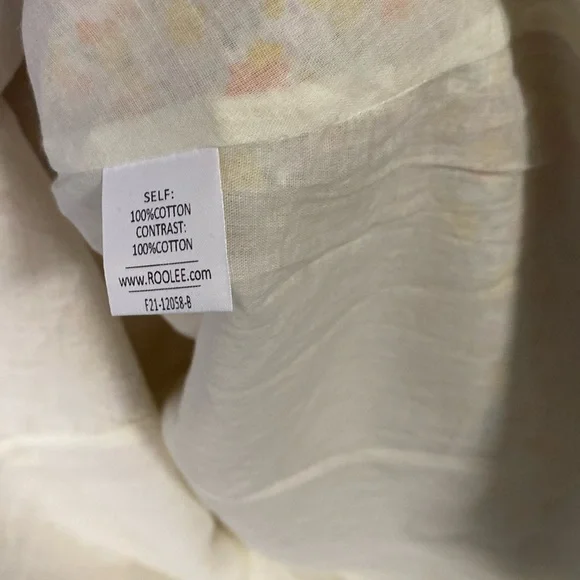 Lindsay Brooke x Roole Medium cotton button down Floral Dress - Picture 12 of 16